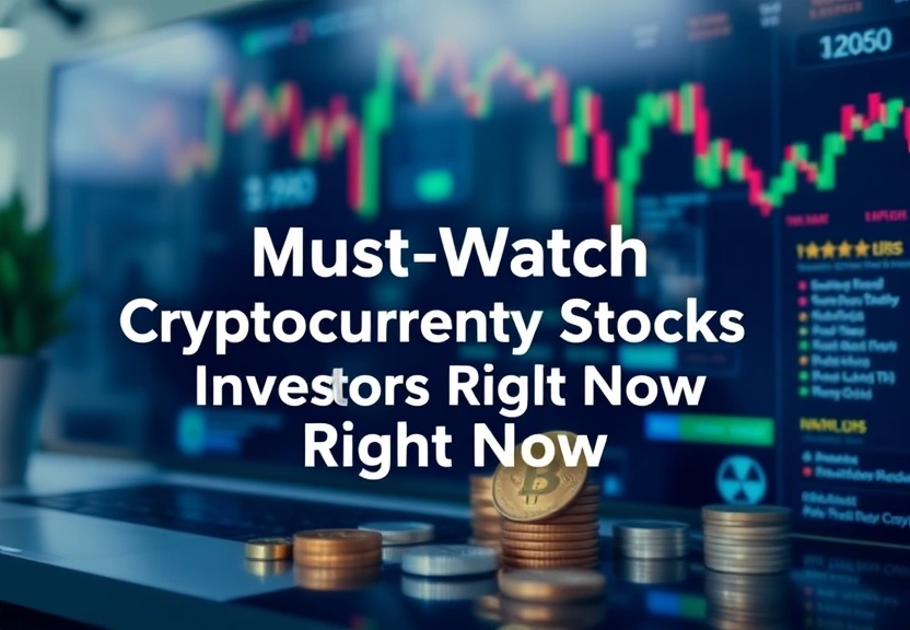 Representação visual de Must-Watch Cryptocurrency Stocks for Investors Right Now