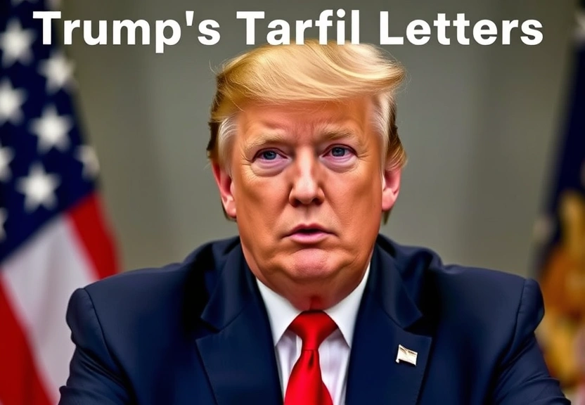 Representação visual de Trump's Tariff Letters: Key Differences from His Previous Threats Unveiled