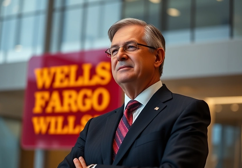 Representação visual de Wells Fargo Elevates CEO Charles Scharf to Chairman Position