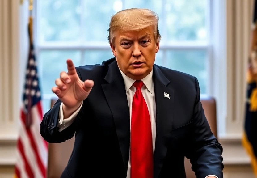 Representação visual de Trump's Bold Threat to Fire Fed Chair Powell: A Risky Gamble for Markets