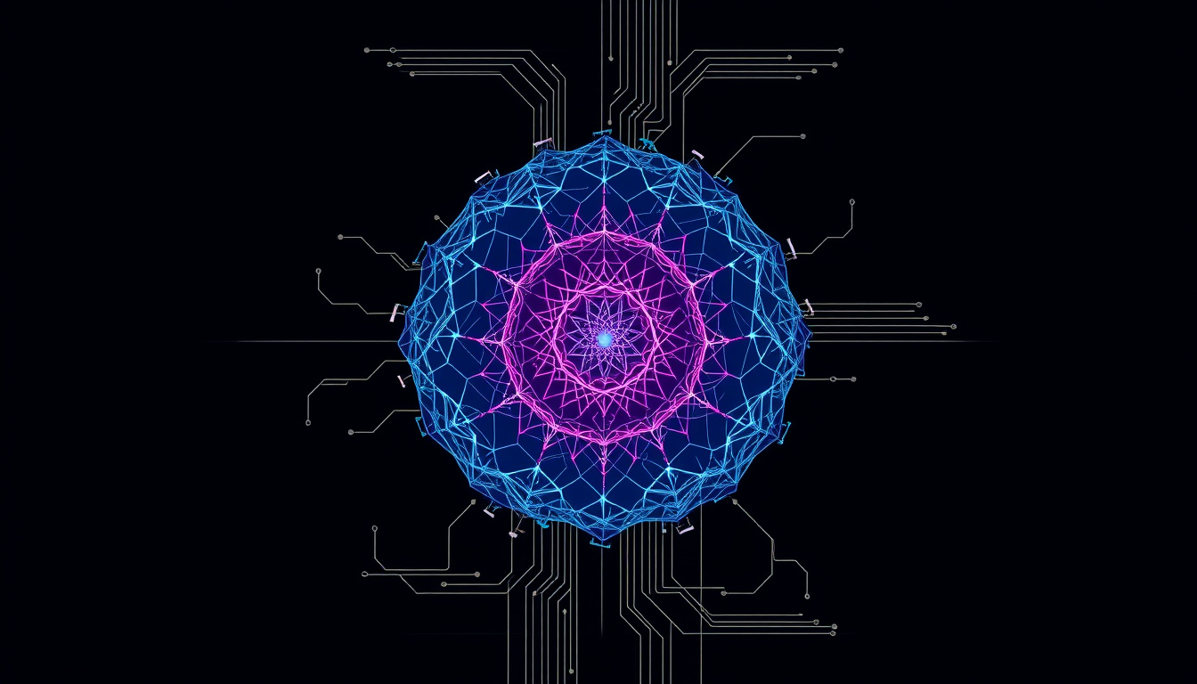  Abstract blueprint of neural network layers and design flow