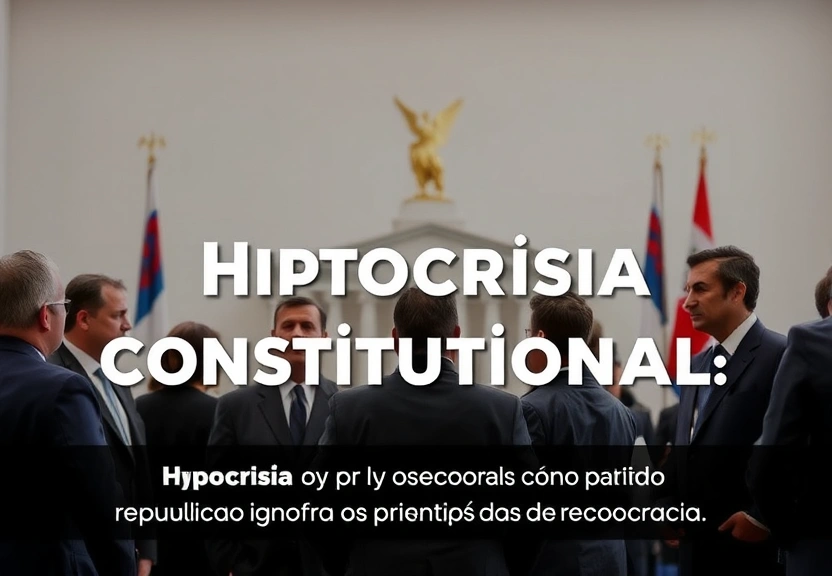 Representação visual de A Hipocrisia Constitucional: Como o Partido Republicano Ignora os Princípios da Democracia