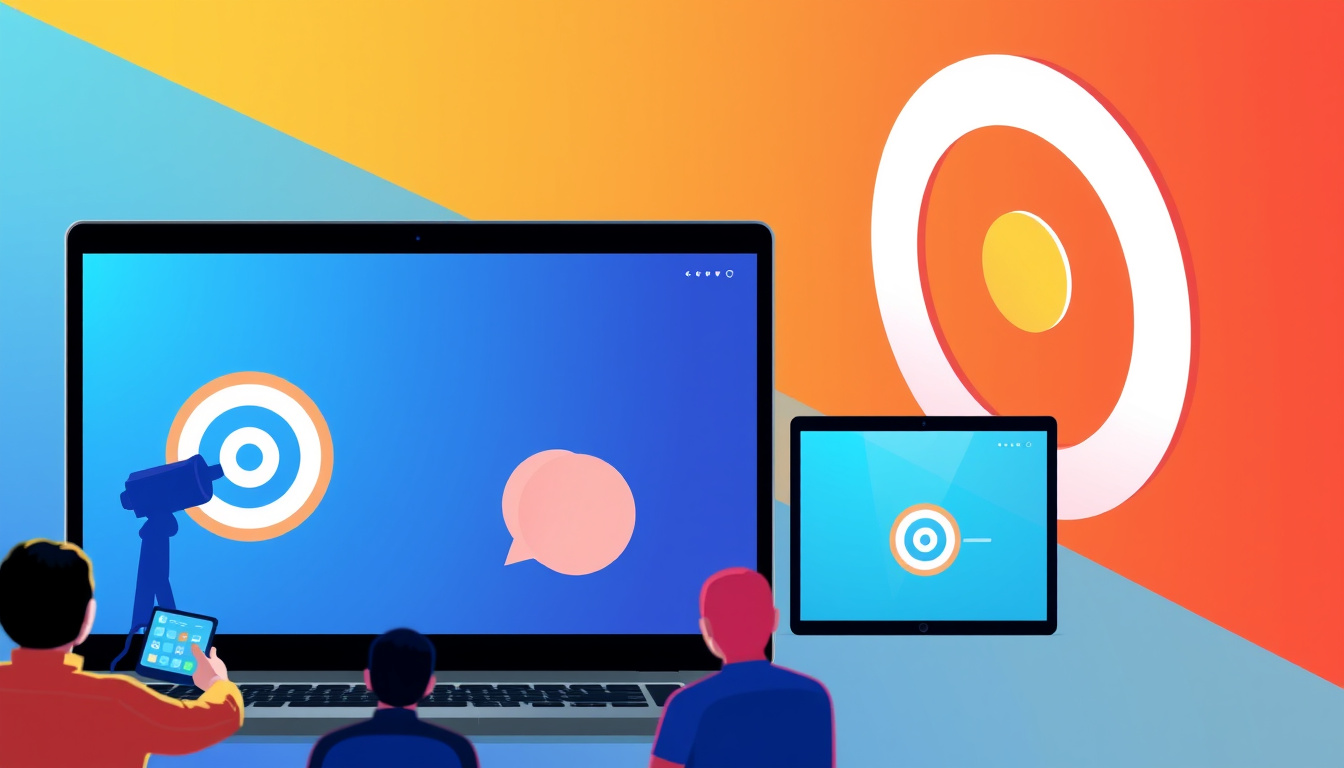 Targeted marketing campaigns with segmented audiences and vibrant visuals